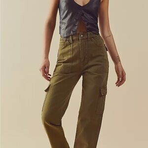 We The Free Olive Cargo Pants